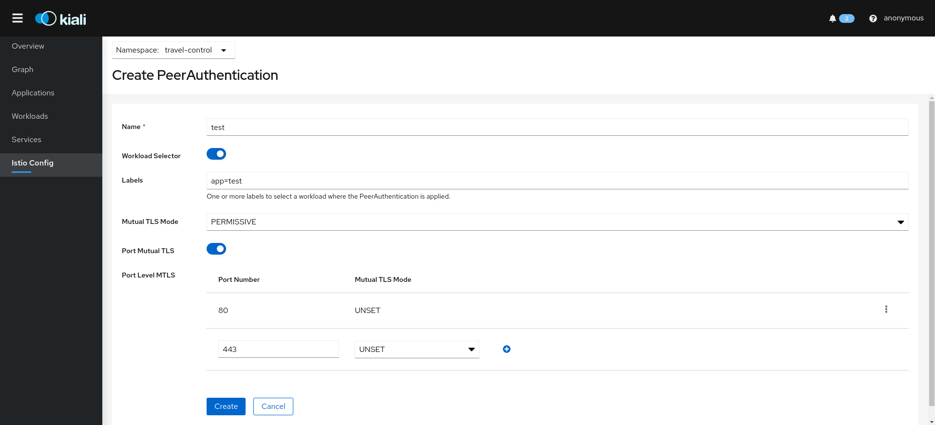 PeerAuthentication