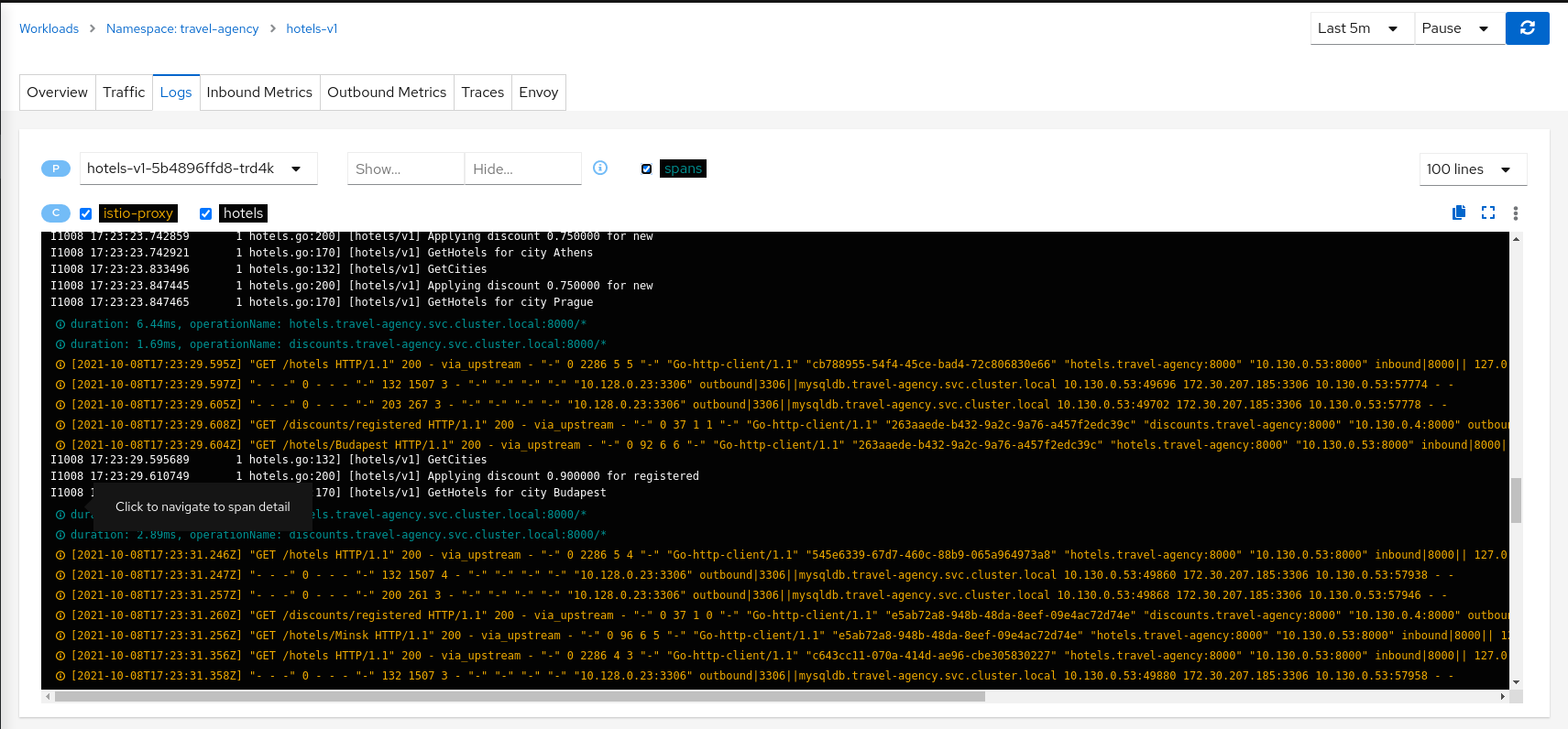 Logs with Tracing